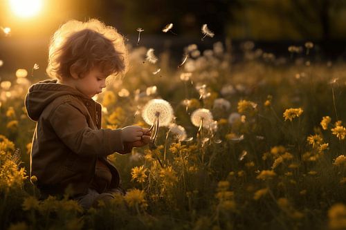 Un spectacle enchanteur de peluches dans la lumière dorée du soir - Le voyage de découverte des tout-petits