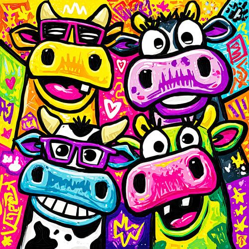 Pop art cows no. 3