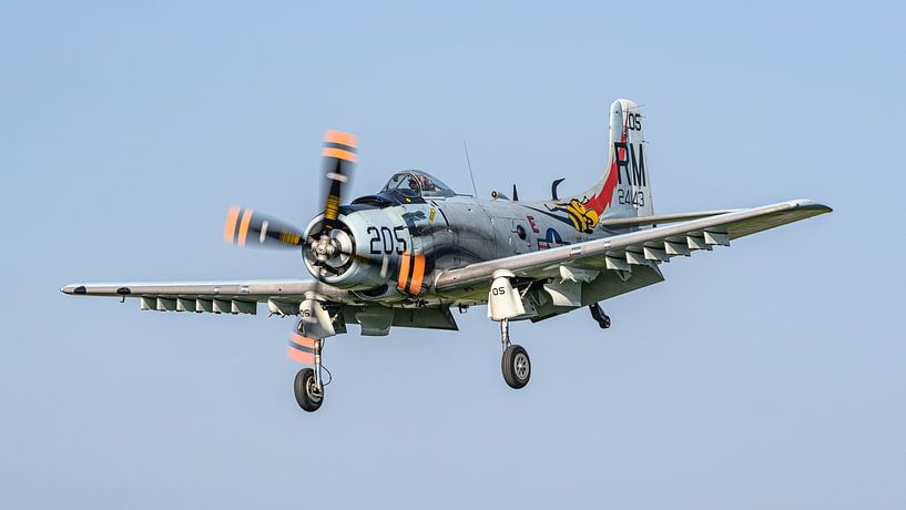 Douglas A-1D Skyraider (AD-4N). by Jaap van den Berg