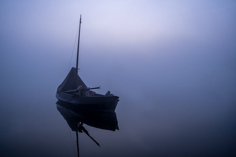 Boot im Nebel von Tonny Verhulst