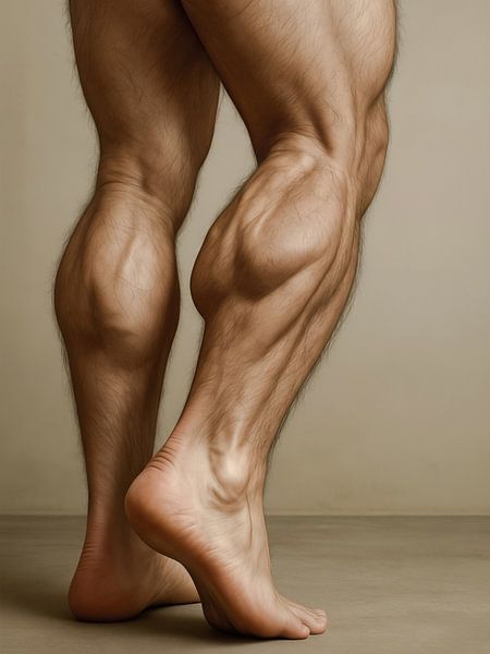 Jambes et pieds masculins musclés par Markus Gann