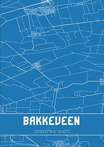 Blueprint | Map | Bakkeveen (Fryslan) by Rezona