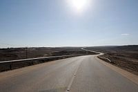 Kurvige Straße im Dhofar (Oman)
