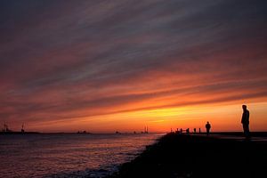 Zonsondergang Hoek van Holland van PAM fotostudio