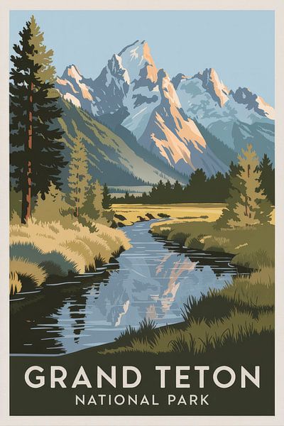 Grand Teton National Park by Poster Art Shop