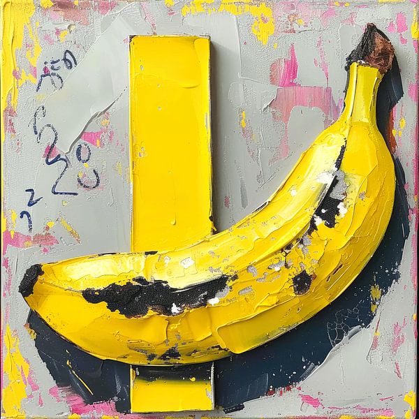 Abstract Banana Composition by Vlindertuin-Art