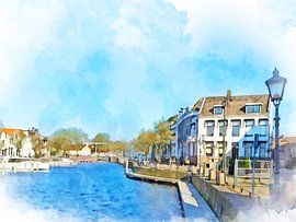 Goes City Harbour, Beveland, Zeeland. by Danny de Klerk