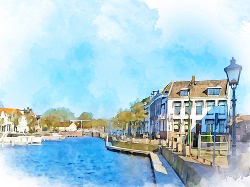 Goes City Harbour, Beveland, Zeeland. by Danny de Klerk