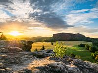 Quirl in Saxon Switzerland - View towards Pfaffenstein