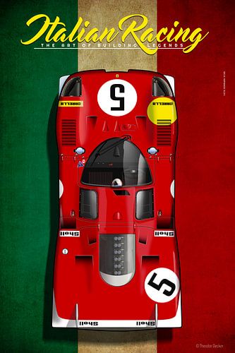 Italian Racing, Ferrari 512S No.5 von Theodor Decker