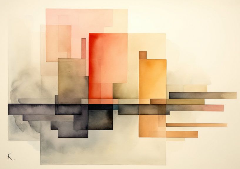 Abstract Kleurrijk 161960 van Abstract Schilderij