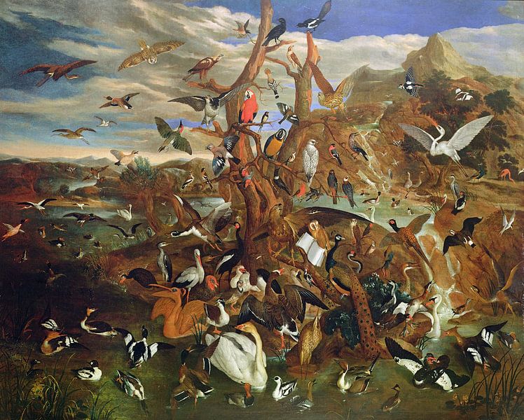 Carl Wilhelm de Hamilton,Image du parlement des oiseaux par finemasterpiece