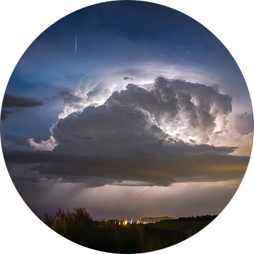 Unieke supercel EN meteoriet boven het IJsselmeer