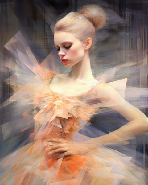 Porträt in Pastellfarben &quot;Ballerina&quot; von Carla Van Iersel