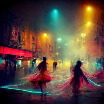 Dansend in de straten tijdens een zwoele zomernacht. Deel 4 van Maarten Knops