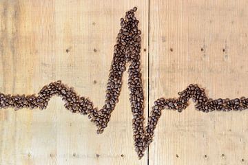 Elektrocardiogram koffie van Ulrike Leone