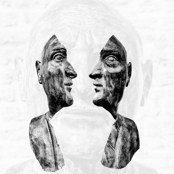 Twee gezichten in één van 2BHAPPY4EVER.com photography & digital art