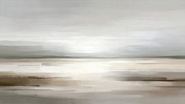 Stiller See in Greige von Max Steinwald