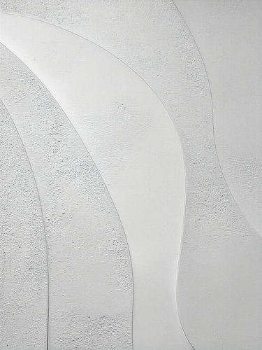 Minimalist Relief in Soft Shades of Grey in Nordic Art
