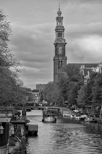 Thinking of Amsterdam I see the Old Wester by Peter Bartelings