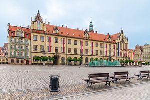 De beaux bâtiments sur la place Rynek à Wrocław, en Pologne 3/8