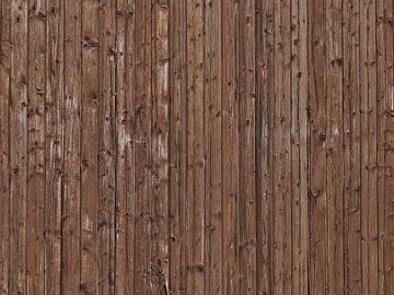 Verweerde houten muur van Timon Schneider
