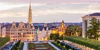 Le Mont des Arts à Bruxelles en soirée par Werner Dieterich Aperçu