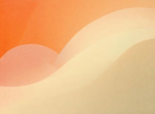 Ondes de crème orange