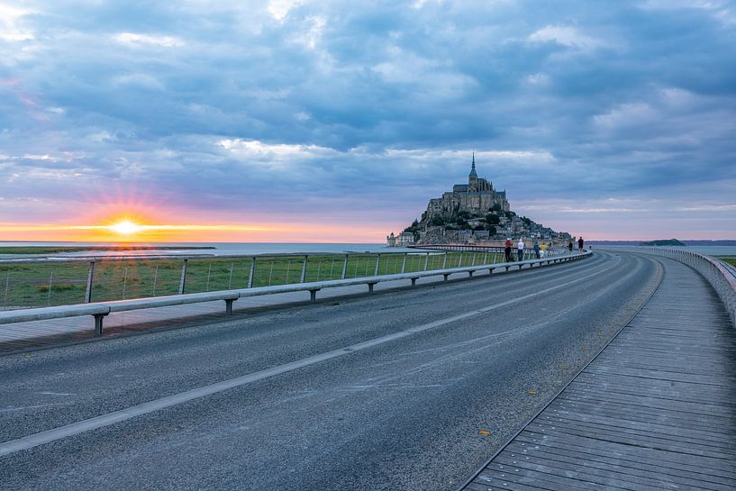 Sunset at Mont Saint-Michel by Easycopters