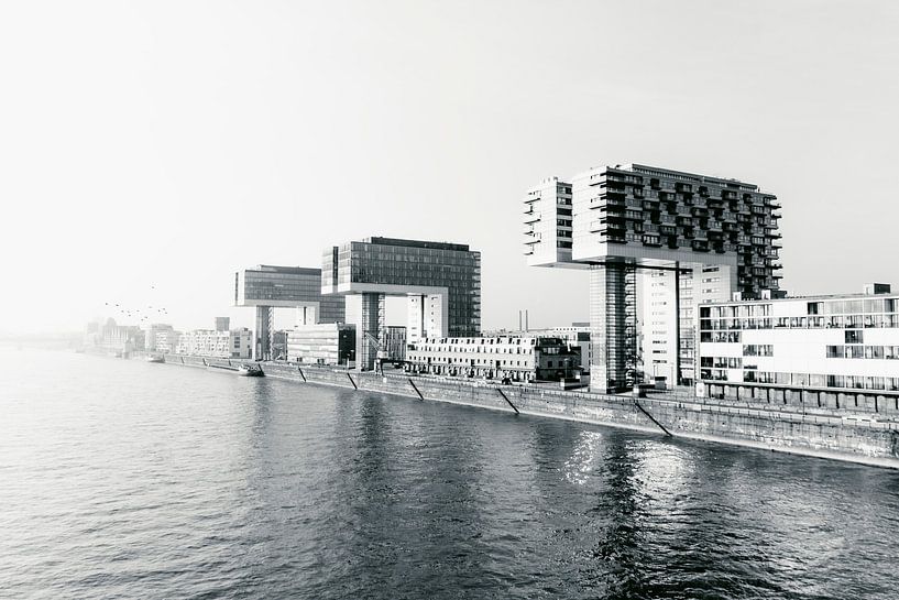 Kranhäuser und Rhein Köln von Dirk Wüstenhagen