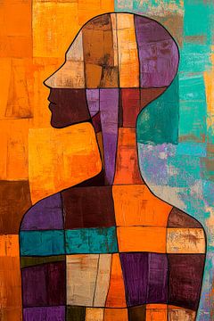 Colourful silence - human form by Poster Art Shop