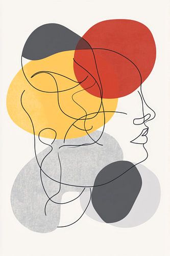 Artistieke gezichten in kleuren