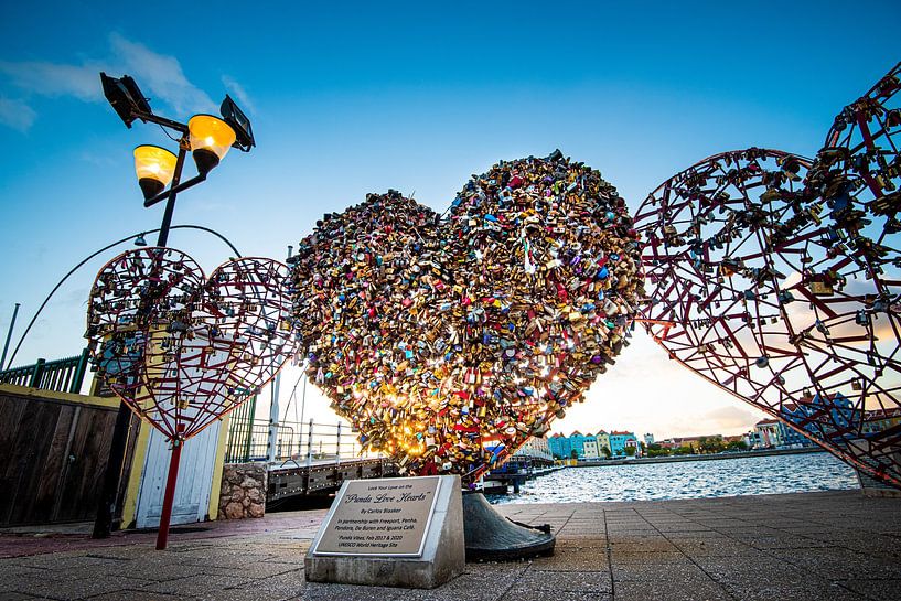 Curaçao, Punda Love Hearts von Keesnan Dogger Fotografie