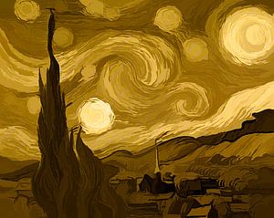 Sternennacht - Vincent van Gogh Goldedition