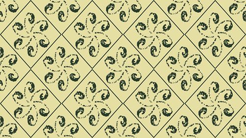 Motif de diamant botanique vintage