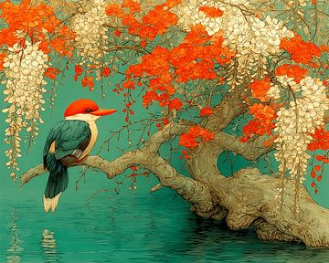 De vogel van het jadewater | waar bloesems hun geheimen fluisteren