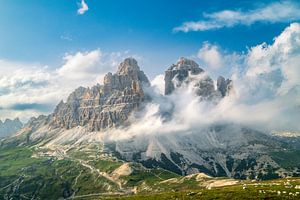Die Drei Zinnen in den Dolomiten Italien