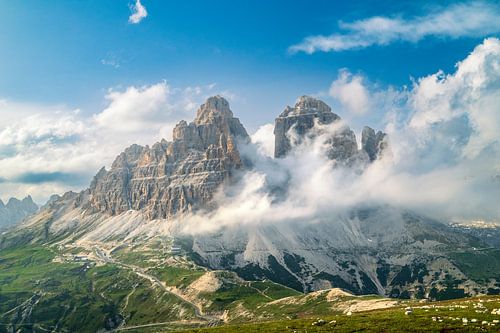 Tre Cime of Drei Zinnen in de Dolomieten Italië