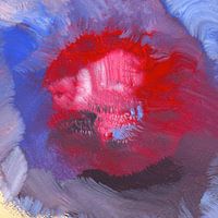 EH PEINTURE ART 1994 #0384 Bourgeon de fleur Vivacité
