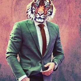 Office tiger by Marjoline Delahaye