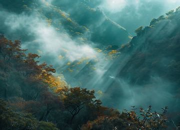 Herfstflair in de bergdalen van fernlichtsicht