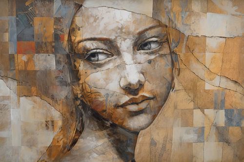 Painting Alice | Painting living room by ARTEO Paintings