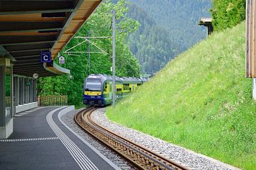 Le train de retour à Grindelwald sur Frank's Awesome Travels