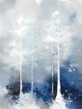 Winter's Fluistering van Artistic