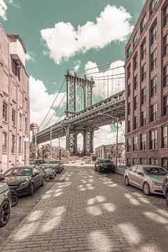 NEW YORK CITY Manhattan Bridge | urbaner Vintage-Stil von Melanie Viola