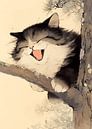 Cute Kitten on Tree by MIROKKU thumbnail