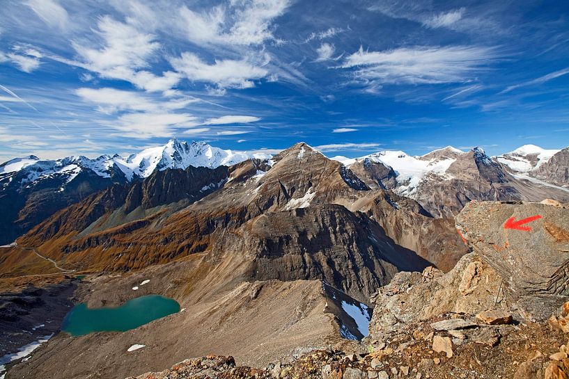 The view from Spielmann 3027 m by Christa Kramer