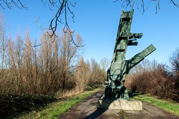 Monument Barendrechtse brug langs de Oude Maas van Hans Blommestijn