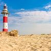 Vuurtoren op het strand van Patrick Herzberg