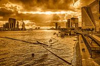 Rotterdam Nieuwe Maas - monochrome by Frans Blok - photos, art and other wall decoration thumbnail